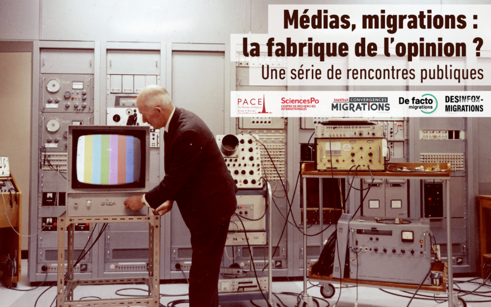 Affiche des rencontres « Médias, migrations : la Fabrique de l’opinion »