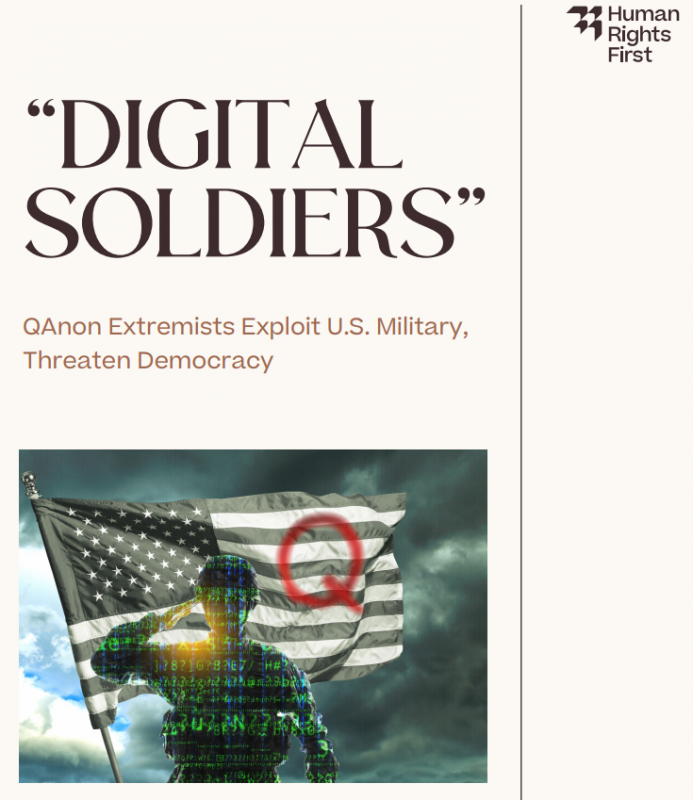 Couverture du Rapport "Digital Soldiers" de l'ONG Human Rights First